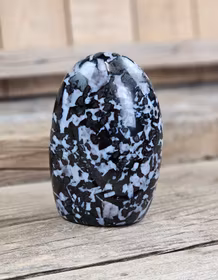 Indigo Gabbro, polerad kristall stående friform #19