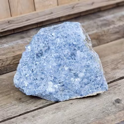 Blå Kalcit rå XL #5