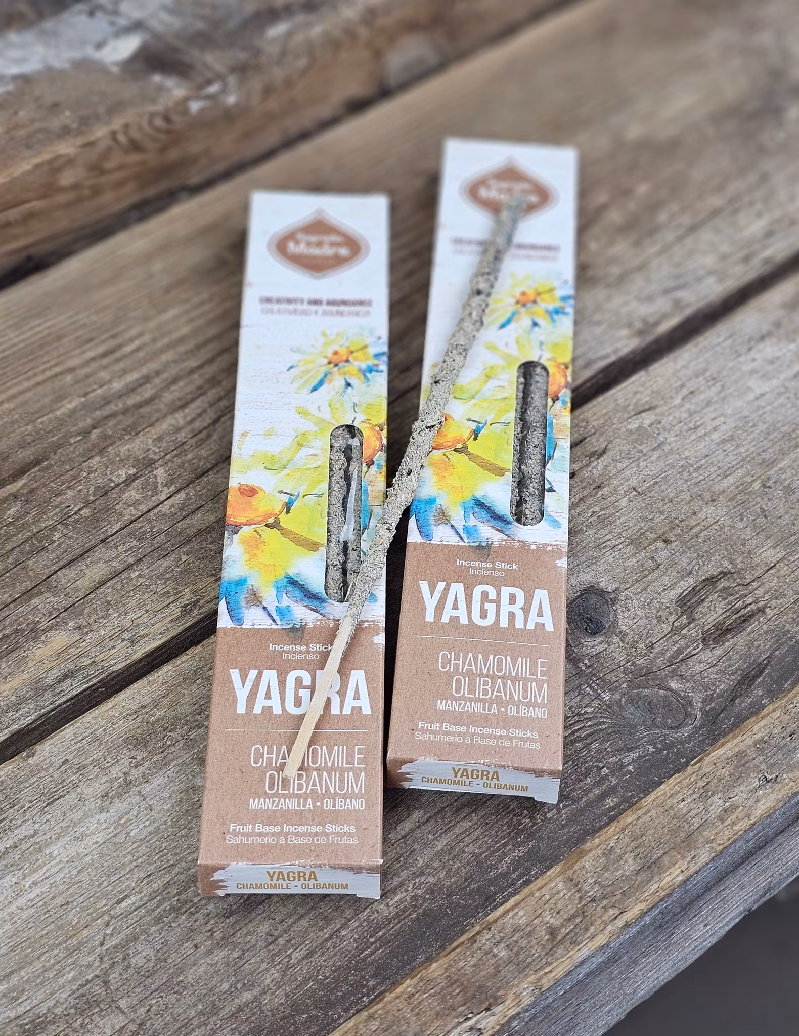 Sagrada Madre -  YAGRA, Kamomill & Frankincense (Olibanum) rökelsepinnar