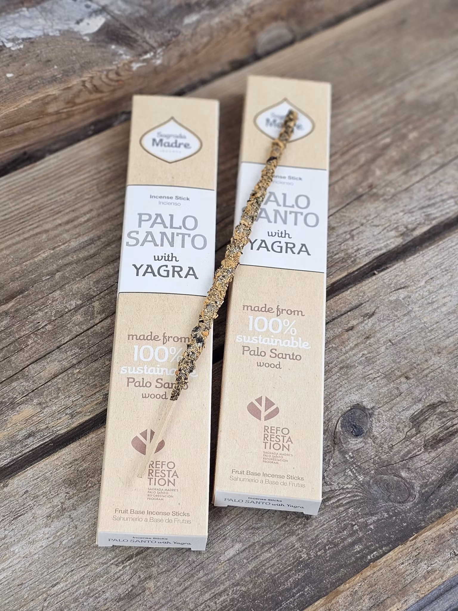Sagrada Madre - Palo Santo med Yagra, rökelsepinnar