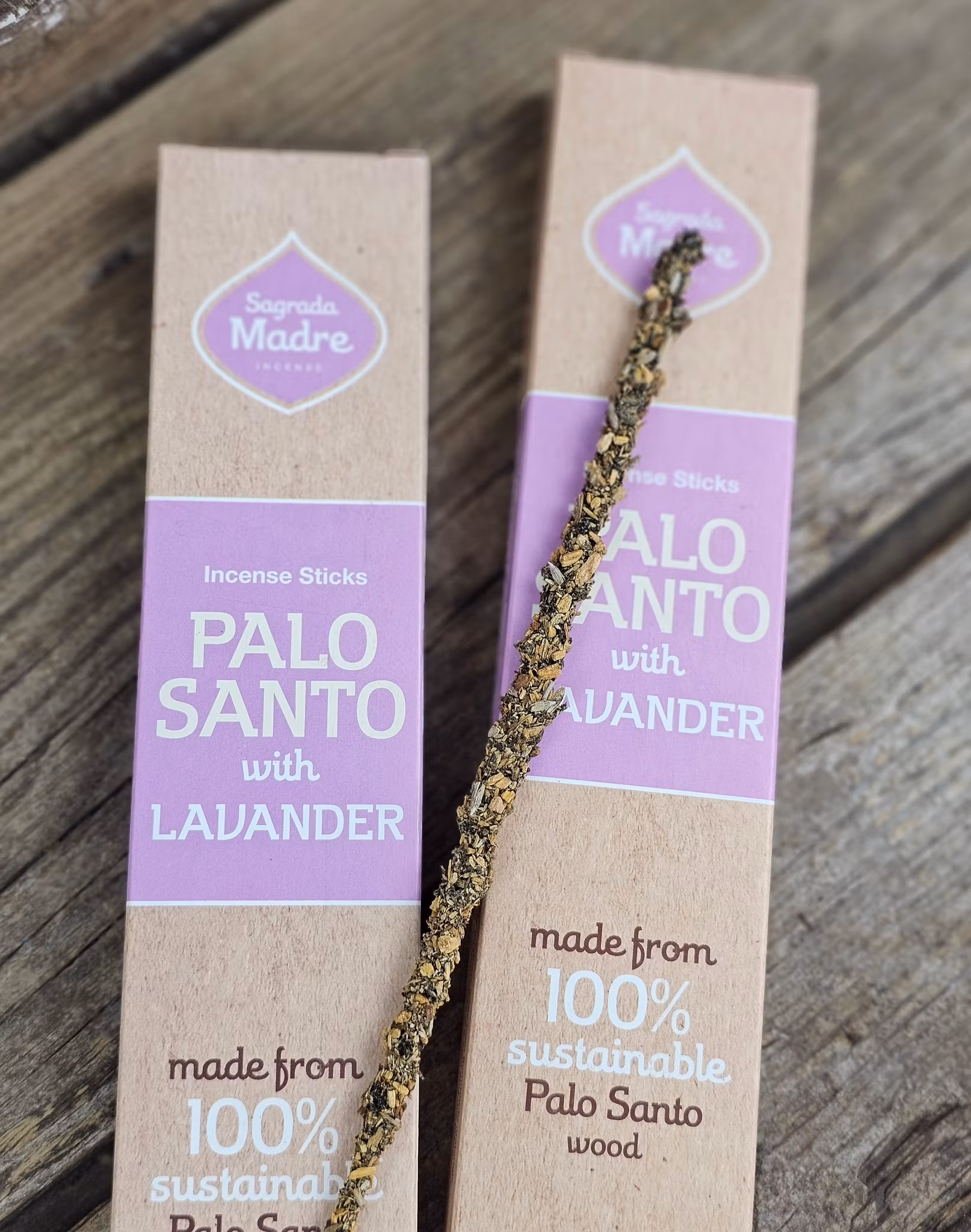 Sagrada Madre - Palo Santo med Lavendel, rökelsepinnar