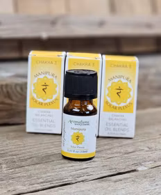 Aromafume – Manipura Solar Plexus Chakra (3:e chakrat, Gul), eterisk oljeblandning 10 ml