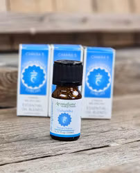 Aromafume – Vishuddha Throat Chakra (5:e chakrat, Blå), eterisk oljeblandning 10 ml