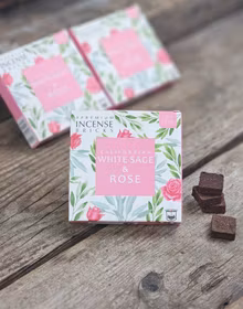 Aromafume - White Sage & Rose, rökelsebrickor