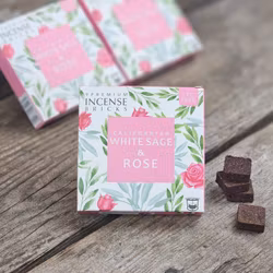 Aromafume - White Sage & Rose, rökelsebrickor