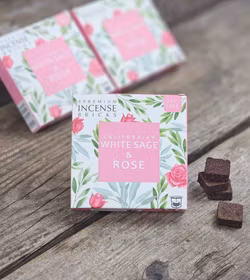 Aromafume - White Sage & Rose, rökelsebrickor