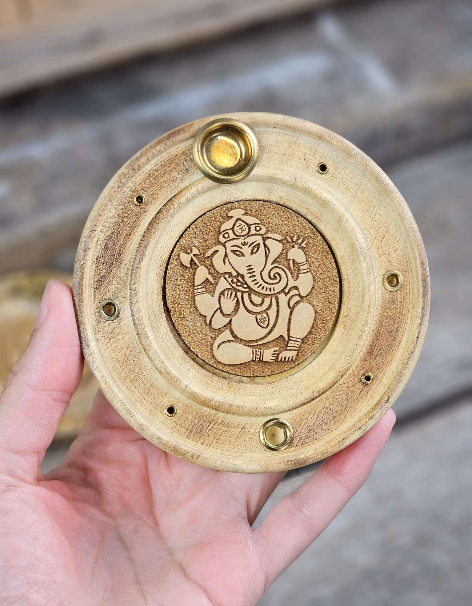 Rökelsehållare för koner & pinnar, Ganesha
