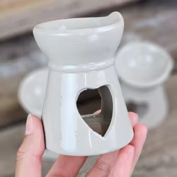 Aromalampa, diffuser beige hjärta