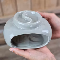 Aromalampa, dubbel diffuser grå