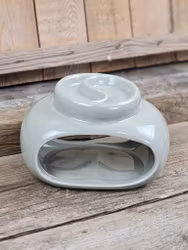 Aromalampa, dubbel diffuser grå