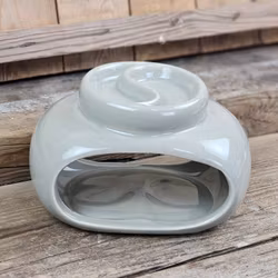 Aromalampa, dubbel diffuser grå