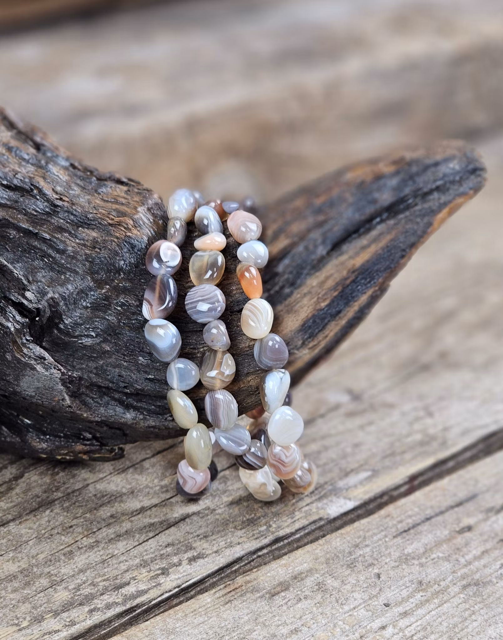 Botswanaagat, trumlad armband