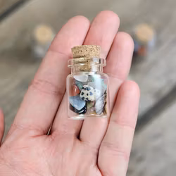 XXL mix, kristallchips i glasflaska