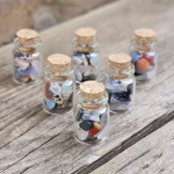 XXL mix, kristallchips i glasflaska