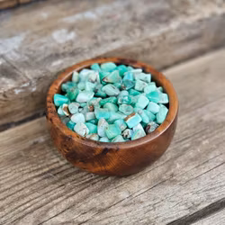 Krysopras, små trumlade