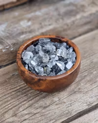 Rutilkvarts, små trumlade