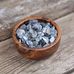 Rutilkvarts, små trumlade