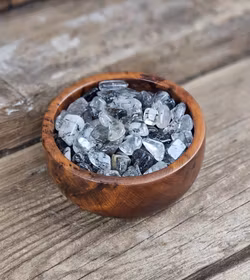 Rutilkvarts, små trumlade