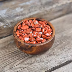 Röd Jaspis, små trumlade