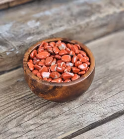 Röd Jaspis, små trumlade