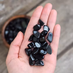 Obsidian, små trumlade