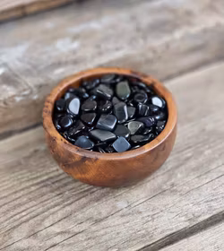 Obsidian, små trumlade