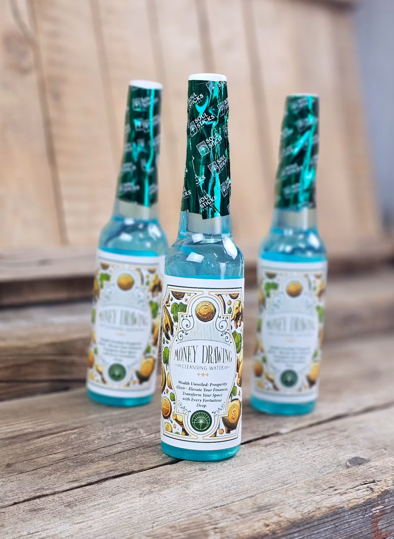 Soul Sticks – Money Drawing Cleansing Water (Rening och Överflöd) 221 ml