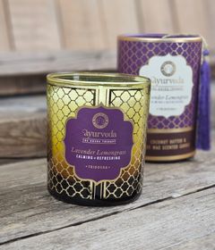 Doftljus Song Of India, Tridosha Lavender Lemongrass Ayurveda 55h