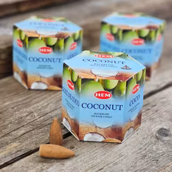 HEM - Coconut, rökelsekoner backflow