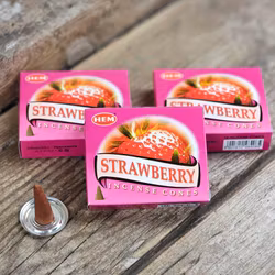 HEM - Strawberry, rökelsekoner