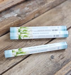 Green Tree - White Flowers, hexa rökelsepinnar