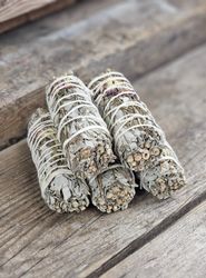 Vit Salvia med Rosmarin & blomblad