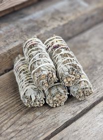 Vit Salvia med Rosmarin & blomblad