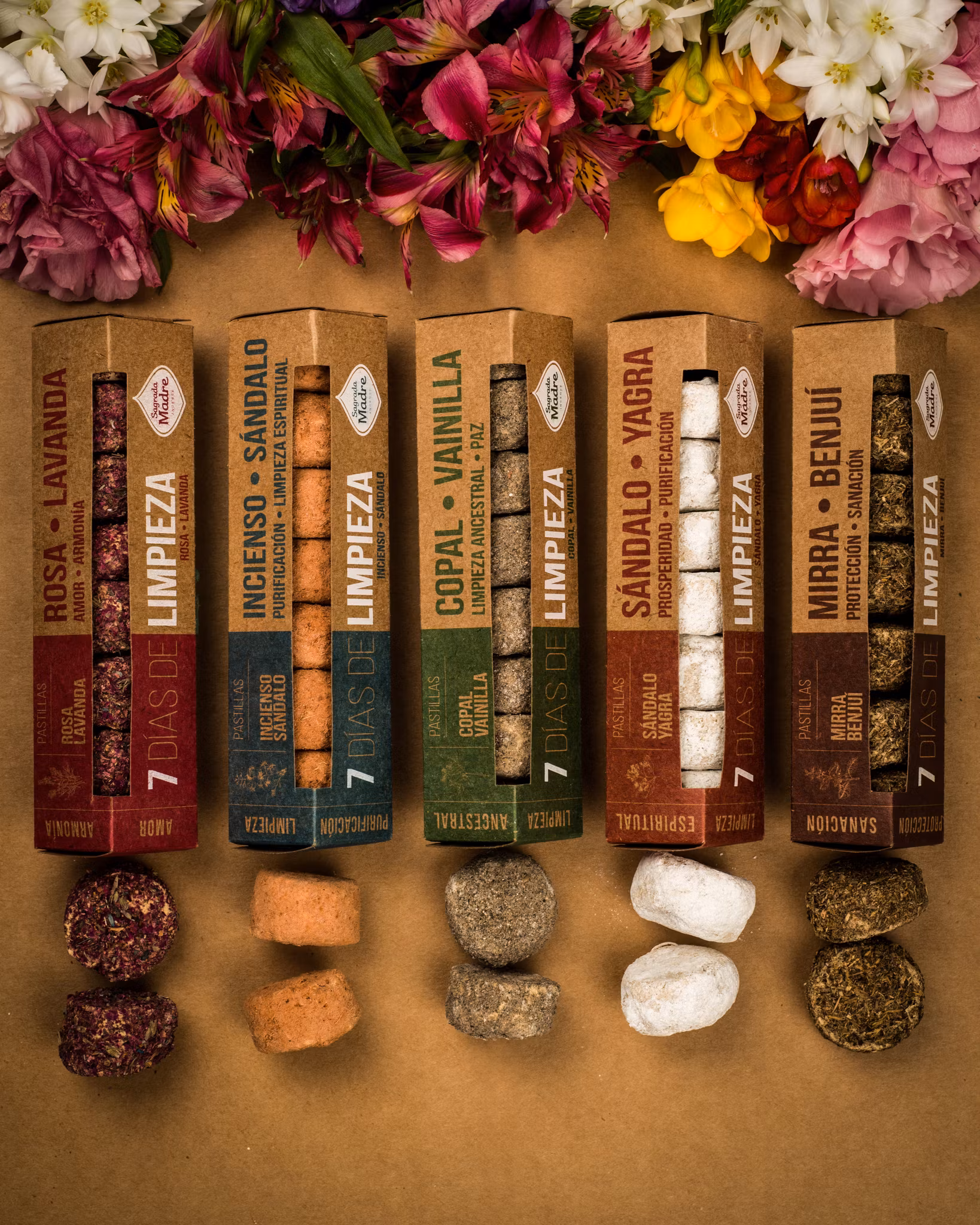 Sagrada Madre - 7 días Frankincense & Sandalwood, smudge pastiller