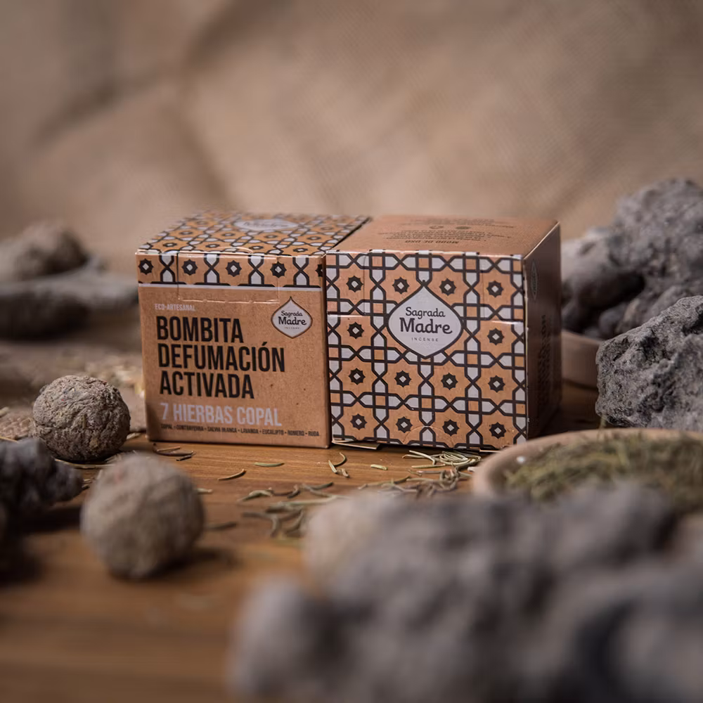 Sagrada Madre - Bombitas, Styrax & Kamfer rökelsebollar 8-pack