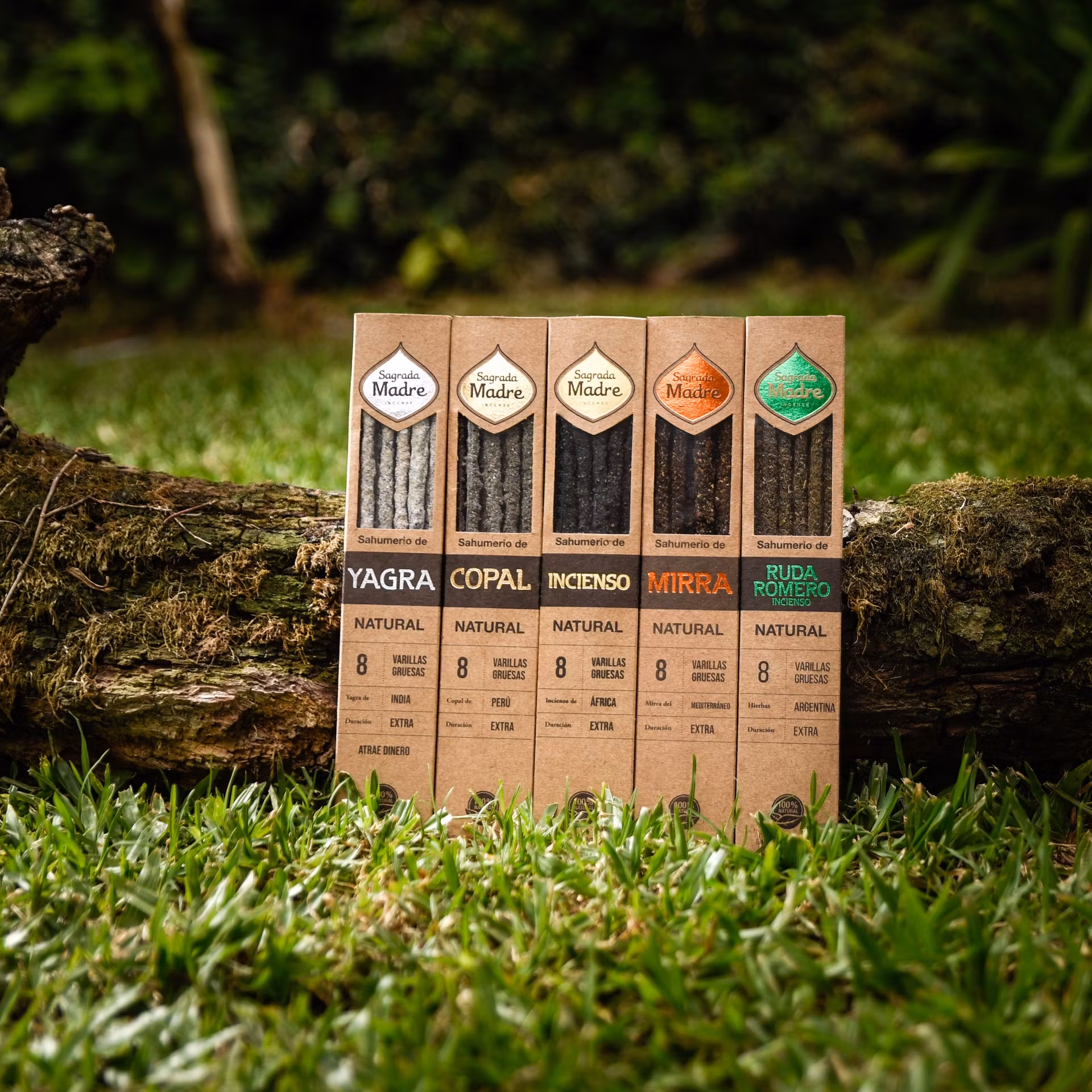 Sagrada Madre Natural line - Citronella, Apelsinskal & Palo Santo, rökelsepinnar