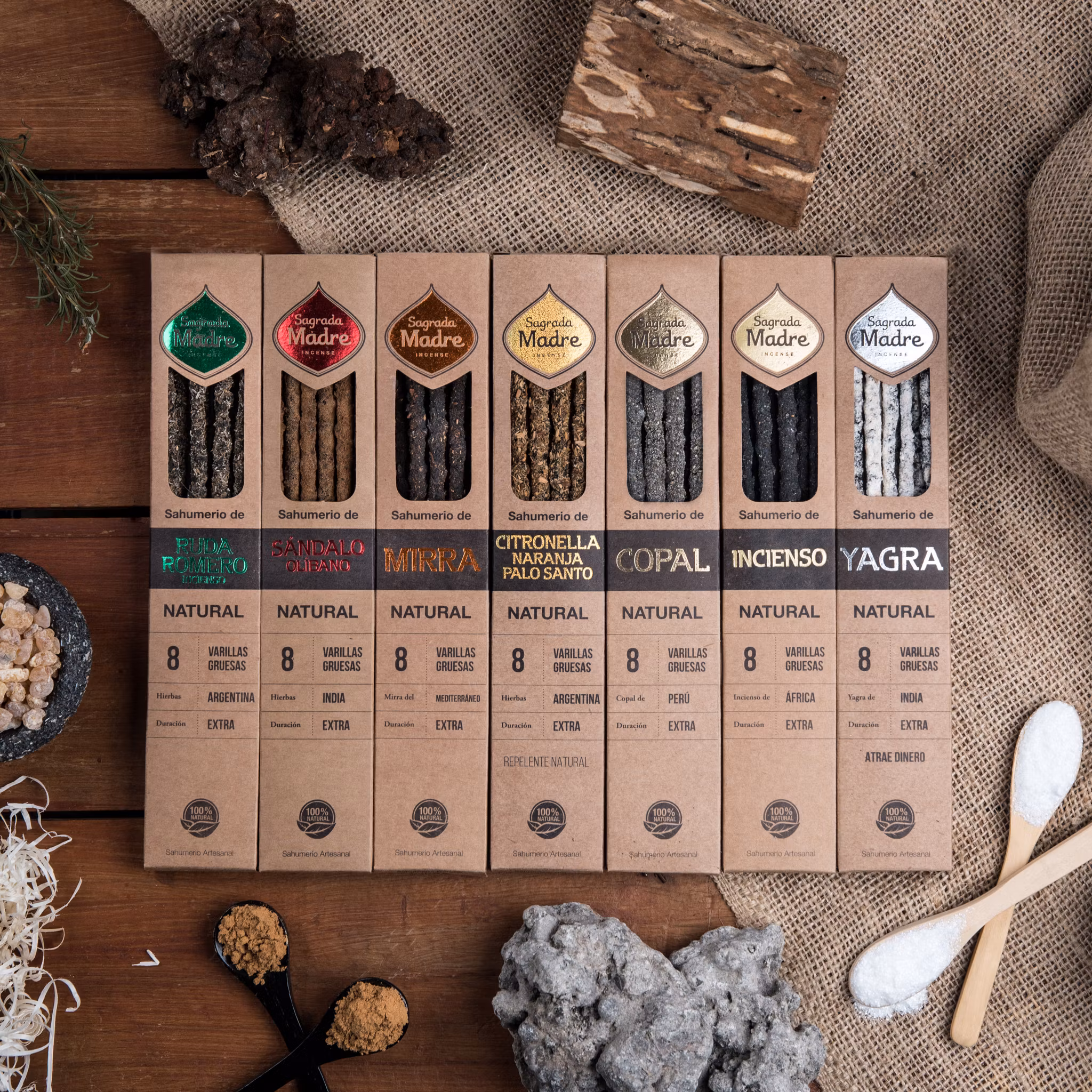 Sagrada Madre Natural line - Copal, rökelsepinnar