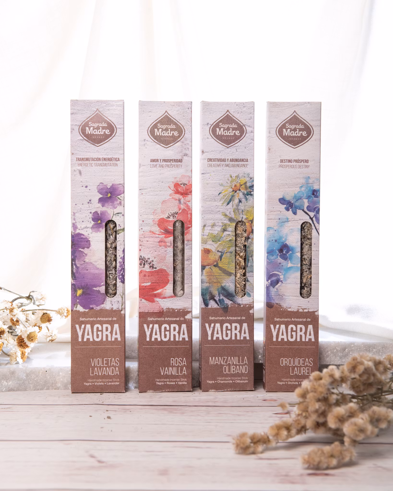Sagrada Madre -  YAGRA, Kamomill & Frankincense (Olibanum) rökelsepinnar