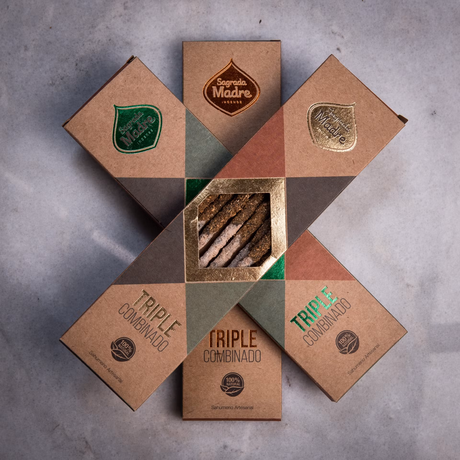 Sagrada Madre - Triple Combination, Premium 3-i-1 rökelsepinnar