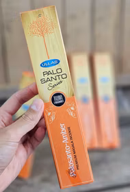 Ullas Palo Santo Serie - Amber (Bärnsten), rökelsepinnar