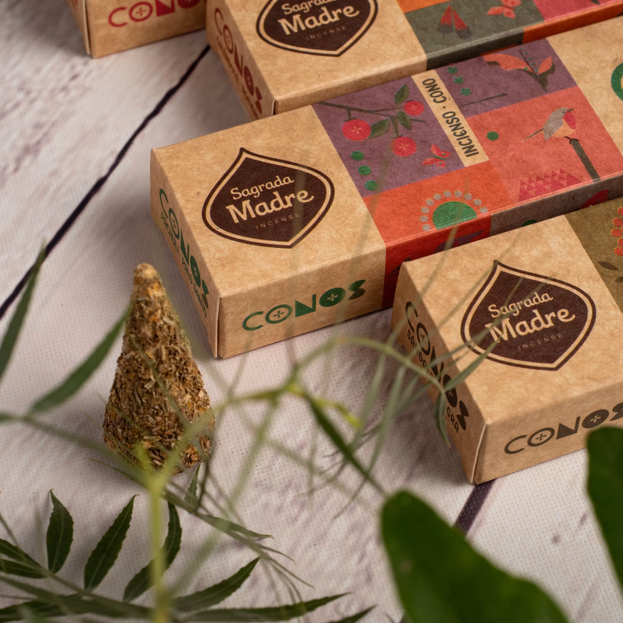 Sagrada Madre Conos - Bärnsten & Apelsin, rökelsekoner