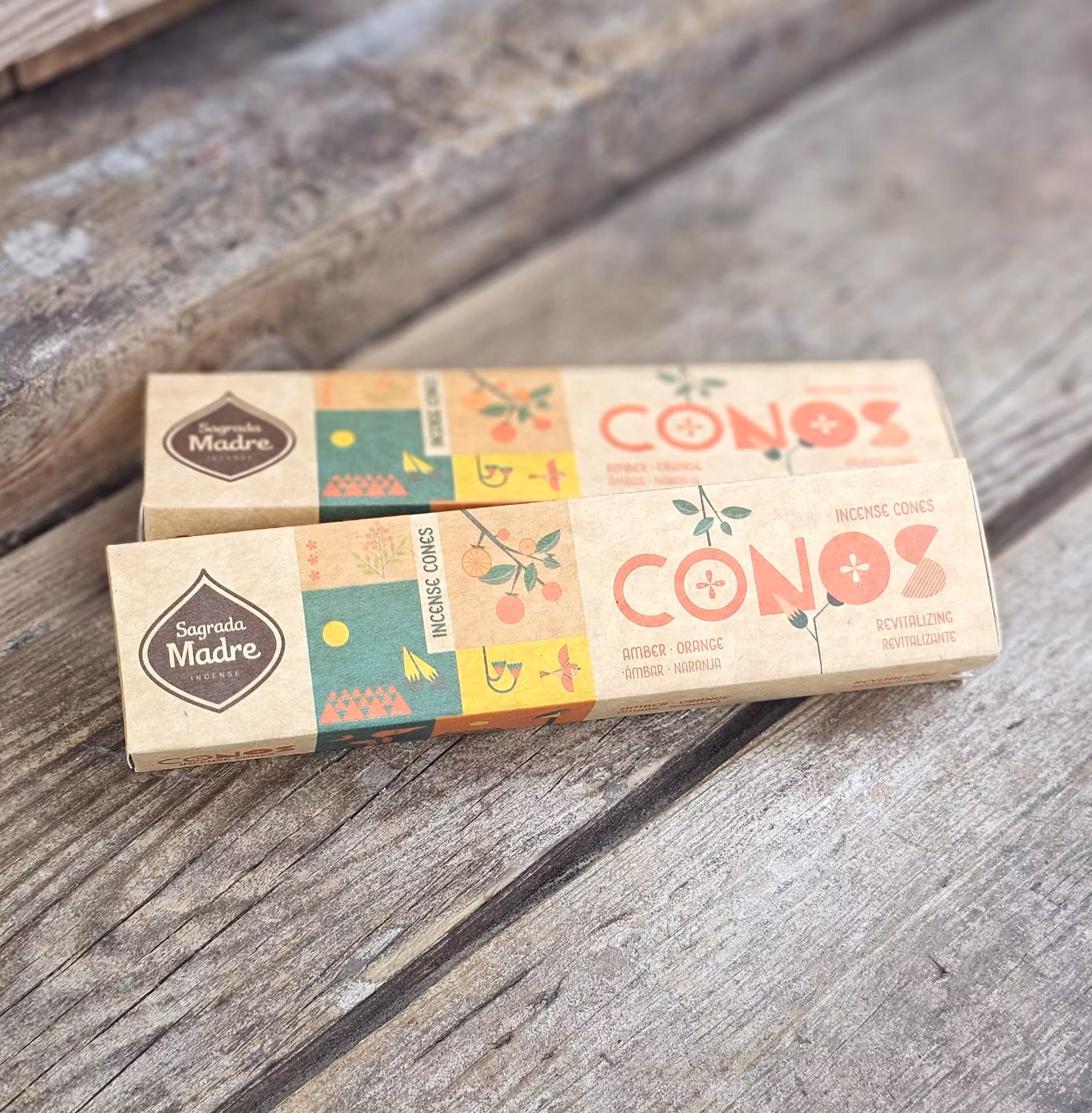 Sagrada Madre Conos - Bärnsten & Apelsin, rökelsekoner