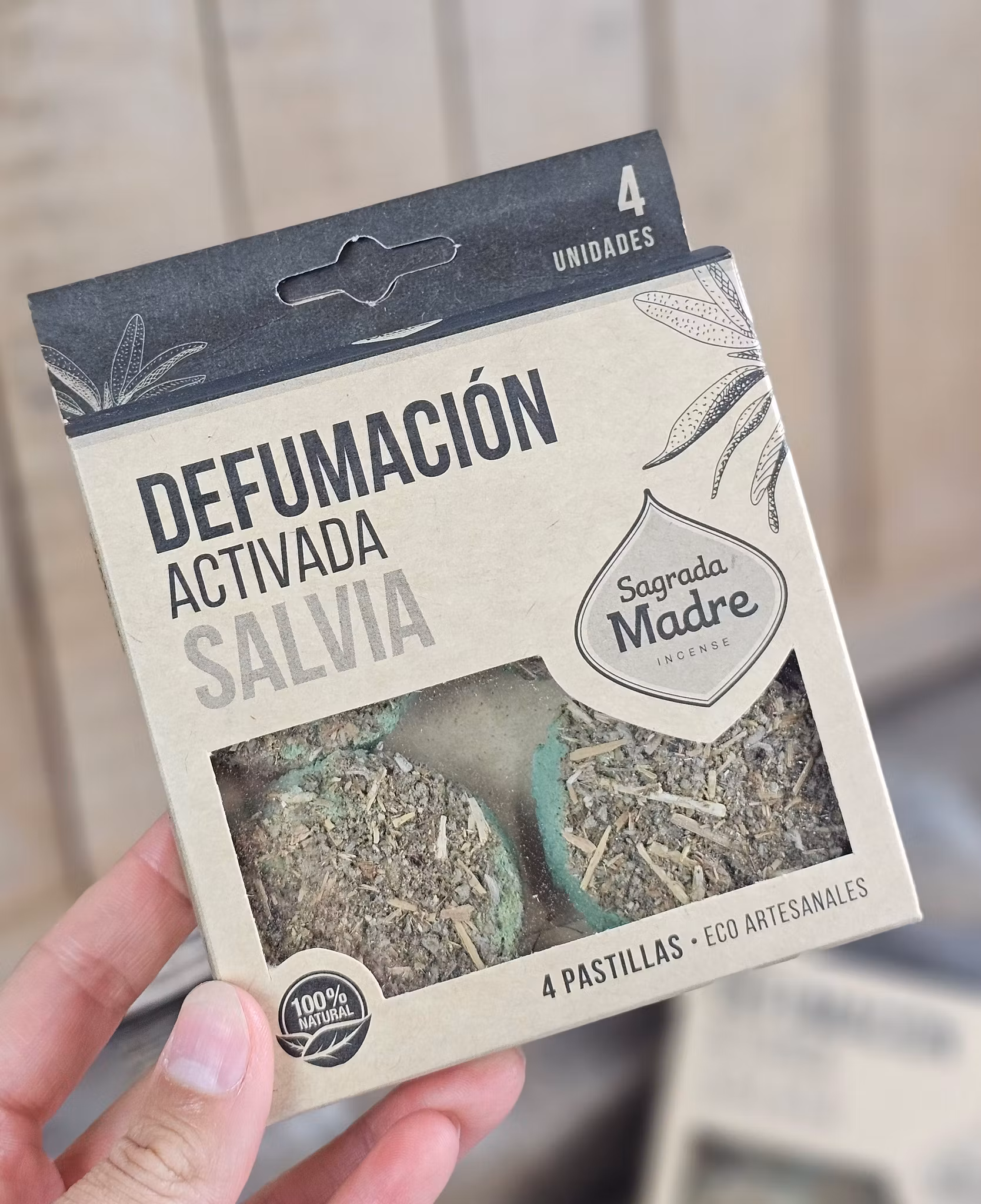 Sagrada Madre - Vit Salvia, smudge pastiller
