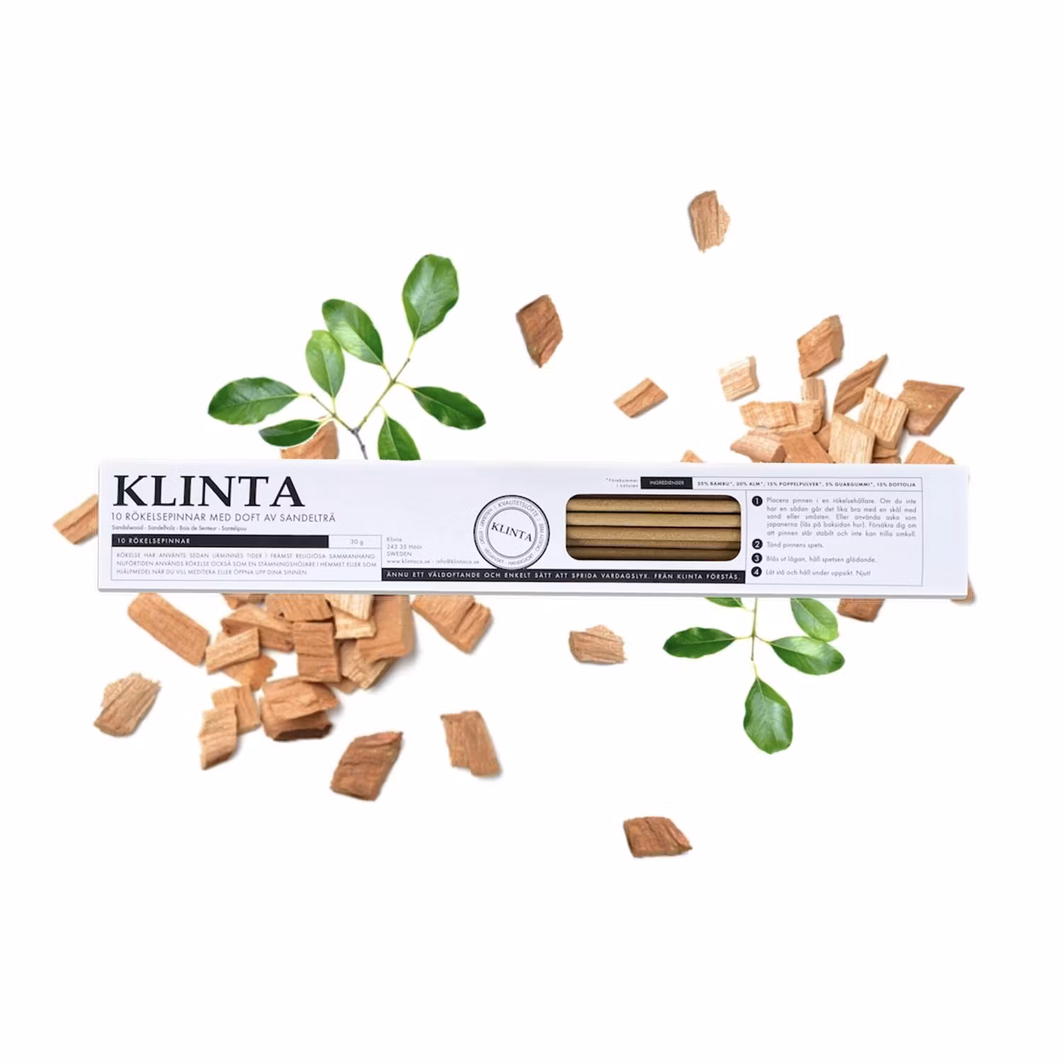 Klinta - Sandelträ, rökelsepinnar