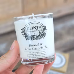 Klinta - Bubbel & Rosa Grapefrukt, doft- & massageljus 18h