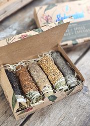 Sagrada Madre Sahumitos - Smudge Box x 5 Resins & Spices
