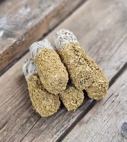 Vit Salvia med Vinruta, smudge bunt