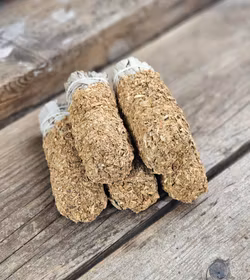 Vit Salvia med Apelsinblomma, smudge bunt