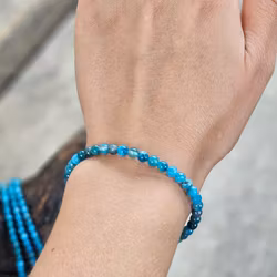 Apatit, armband 4mm runda pärlor