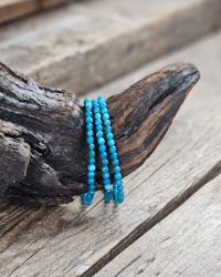 Apatit, armband 4mm runda pärlor